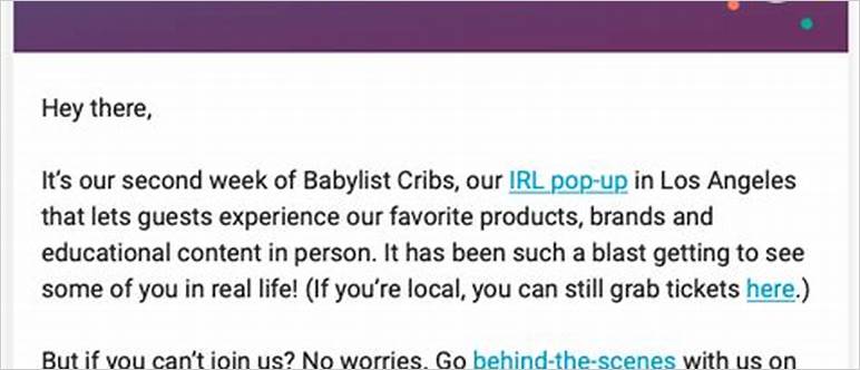 Babylist names newsletter